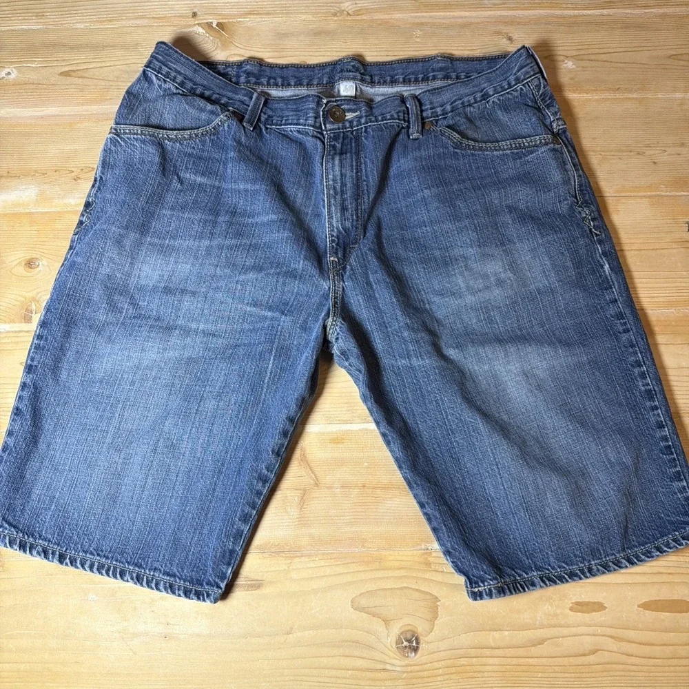 Vintage 90s Levi's Silvertab Shorts Mens 40 Blue Loose Baggy Relaxed Denim Jorts